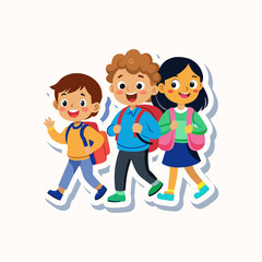 sticker kids back to school