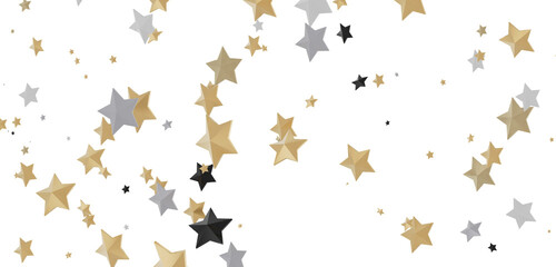 XMAS Holiday golden decoration, glitter frame isolated -