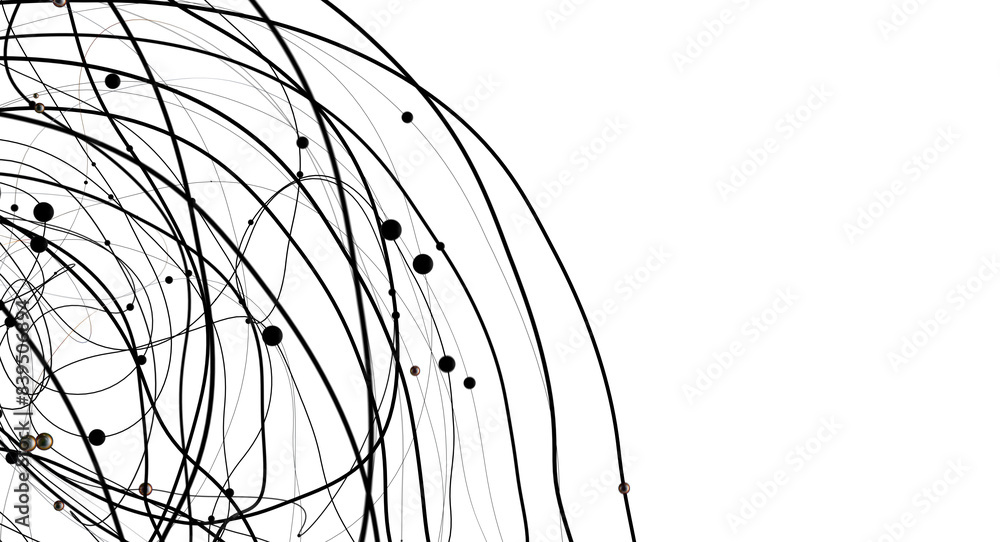 Aufkleber Abstract network of physical devices on the Internet using a network connection