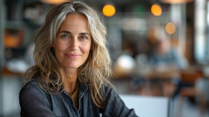 Photo portrait of a smiley businesswoman