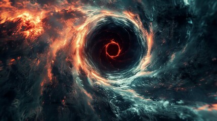 Fototapeta premium burning galaxy explosion in space