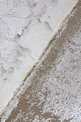 Retro white old damaged cracked wall surface macro background fine modern art high quality instant...