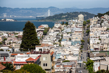 Panorama San Francisco ze wzgórza © arekzet62