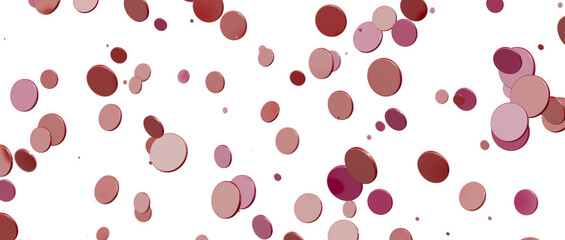 confetti png. red confetti falls from the sky.