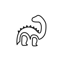 Dinosaur Thin Line Icon