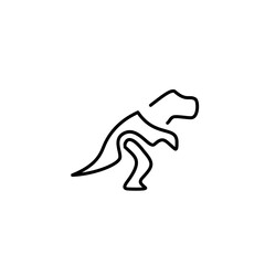 Dinosaur Thin Line Icon