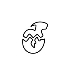 Dinosaur Thin Line Icon