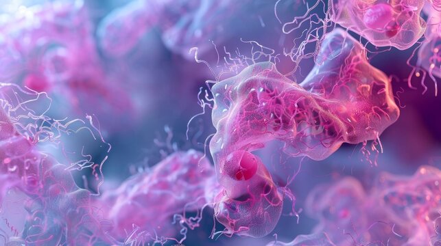 A of podocytes lining the glomerular bat membrane filtering in the initial stage of kidney nephron function