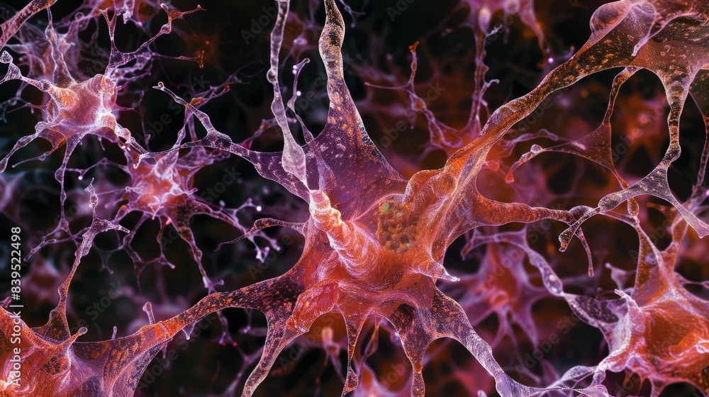 Poster a highly magnified image of osteocytes reveals their delicate and complex network of dendritic proce