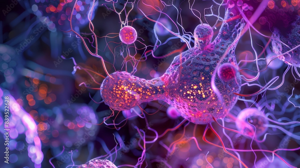 Poster interspersed a the rod and cone cells are tiny vessels and capillaries providing essential nutrients