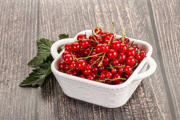 Sweet ripe red currant berries