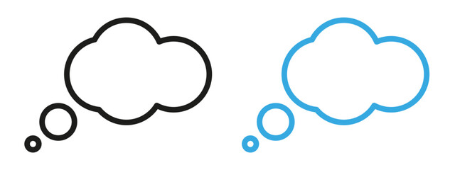 Dream cloud icon mark in filled style