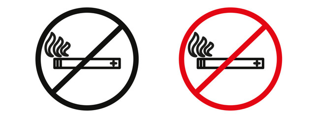 No vaping icon mark in filled style