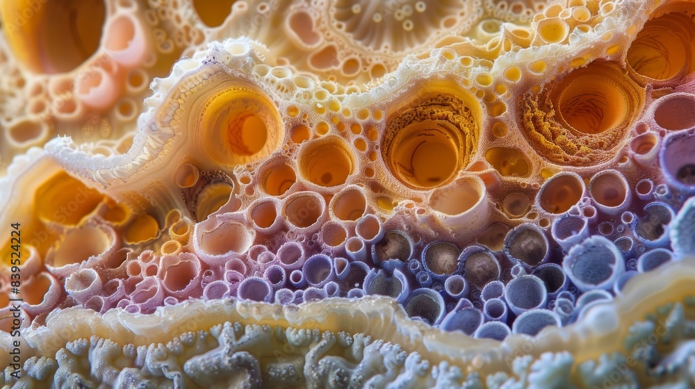 Poster this image displays the multiple layers of cells that make up the structure of eccrine sweat glands 