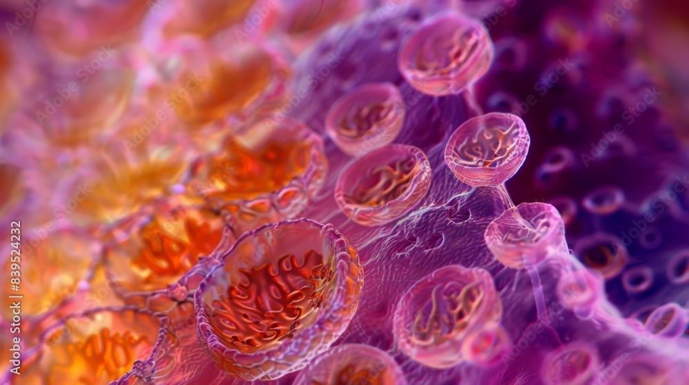 Poster through the use of microscopy one can observe the sweatproducing cells within eccrine glands which w