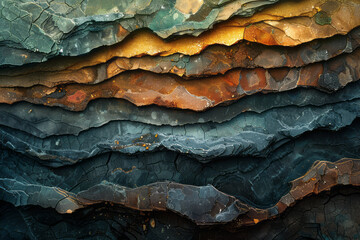 An abstract timeline showing the major periods of the Paleozoic Era: Cambrian, Ordovician, Silurian, Devonian, Carboniferous, and Permian,