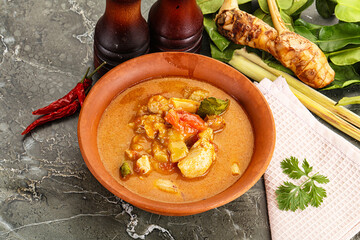 Thai traditional Tom Yum with chicken