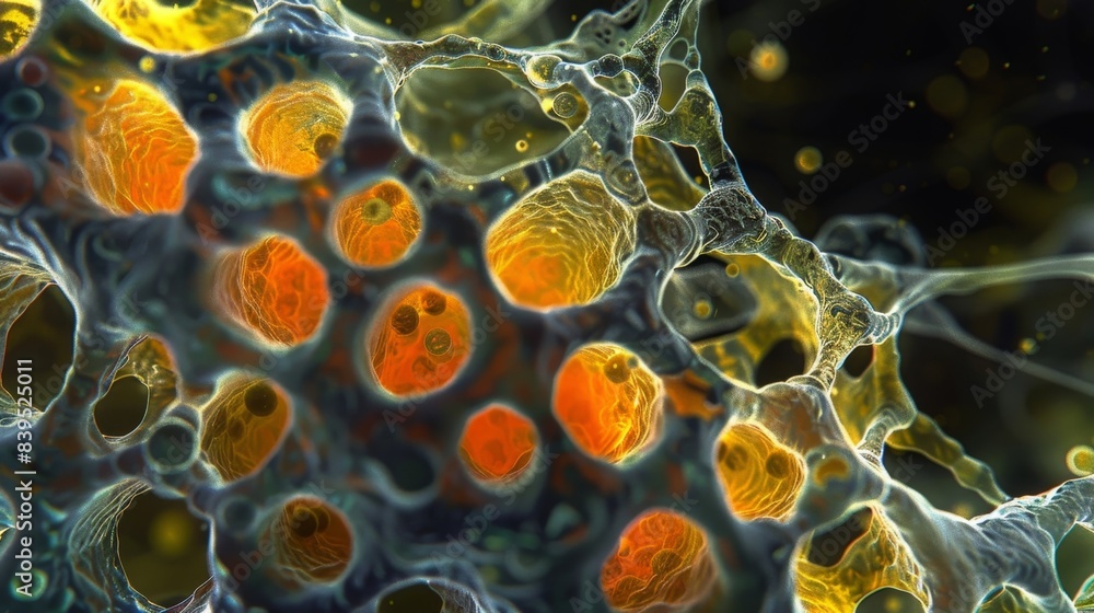 Poster a timelapse image capturing the movement of synovial cells as they constantly replenish and renew th