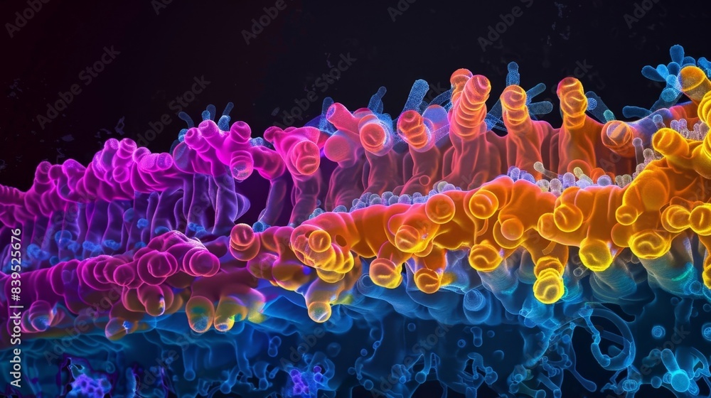 Canvas Prints A crosssection view of a rie highlighting the intricate structure responsible for decoding and synthesizing proteins