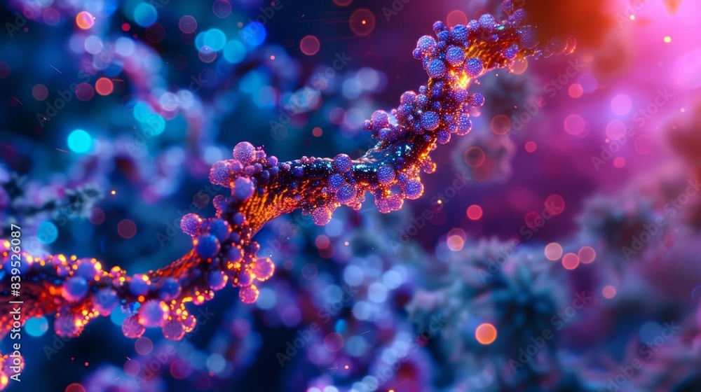 Aufkleber a highpowered image of a dna damage response protein activated in response to mutations or other for