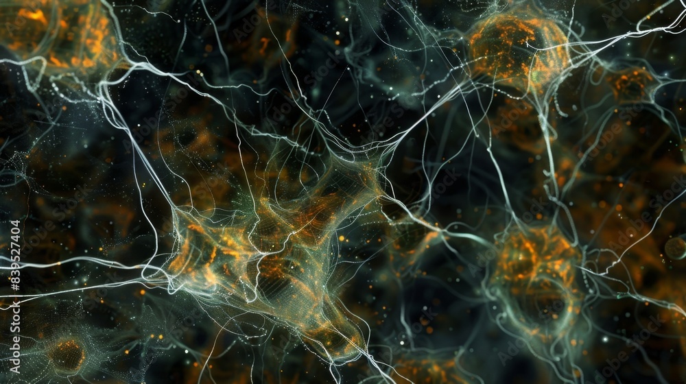 Poster an intricate network of chondrocytes connected by thin threadlike projections