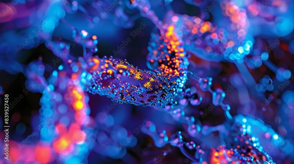 Poster a confocal microscopy image demonstrating the unique distribution and arrangement of histones in dif