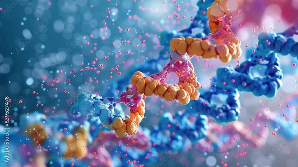 Poster a visual representation depicting the importance of histone proteins in maintaining the integrity an