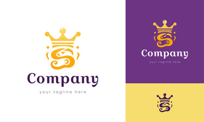 Crown logo design for your brand and graphic needs.