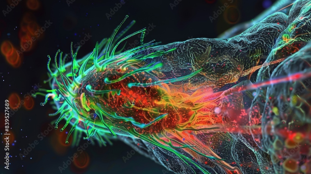 Poster a 3d image of a developing brain highlighting the complex and dynamic processes involved in neurogen