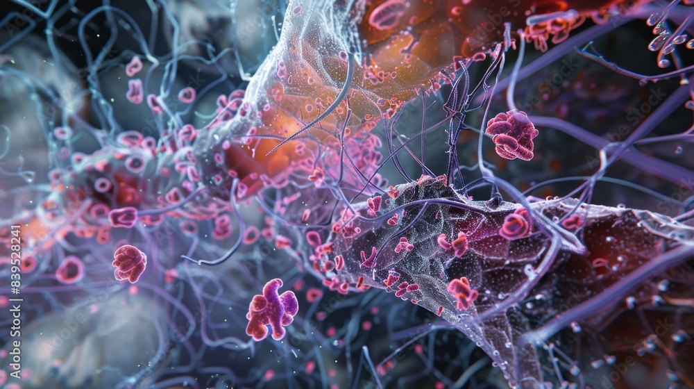 Poster an intricate web of ion channels and pumps working together to create an action potential