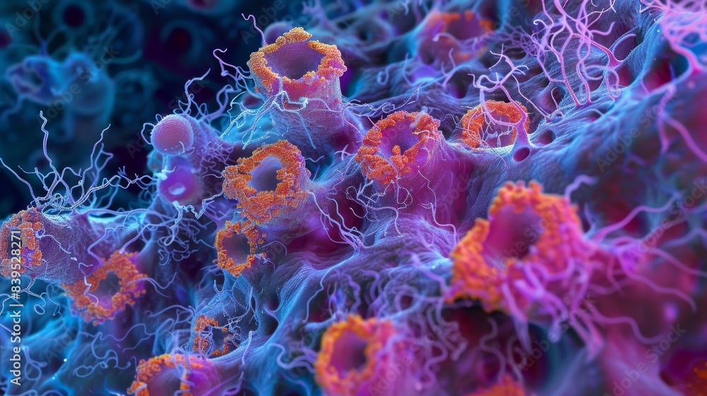 Poster a highresolution image of tight junctions in epithelial cells displaying the various types and arran