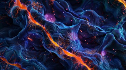 An immunofluorescence image of tight junctions in epithelial tissue with specific antibodies labeling the different components of these junctions