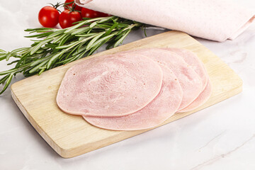 Sliced pork ham for sandwiches