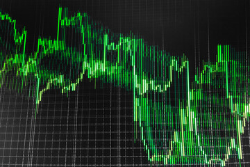 Real time stock exchange Financial graphs analysis stock market charts Stock trade live Financial accounting stock market graphs analysis Stock market display board at street Thin focus