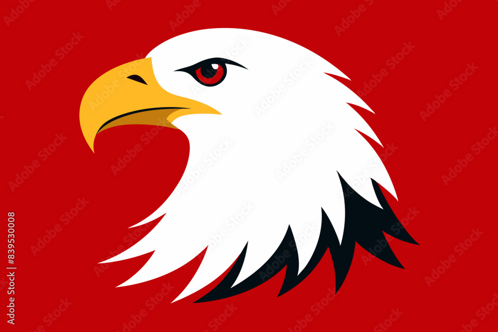 Canvas Prints eagle face vector illustration