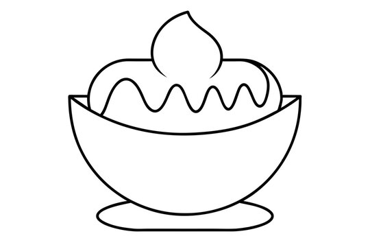 recommend clip art: cake line art silhouette vector illustration