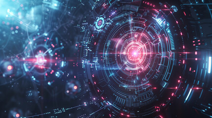 Fototapeta premium Technological background