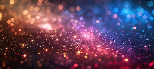 Banner Purple Firework celebrate anniversary happy new year 2024, 4th of july holiday festival.