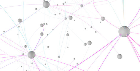 Abstract network of physical devices on the Internet using a network connection