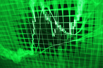 Abstract financial background trade colorful Data on live computer screen Stock market charts Stock diagram on the monitor Stock market display board at street Stock chart on the screen