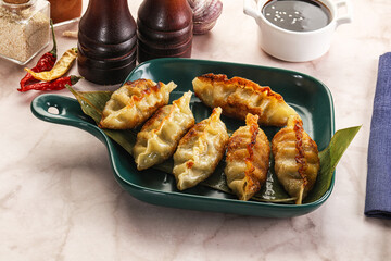Fried Japanese stuffed dumplings - Gyoza