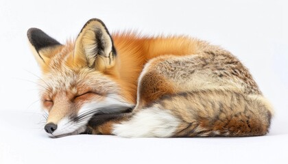 Description: An enchanting ultra sharp photograph capturing the serene elegance of a red fox