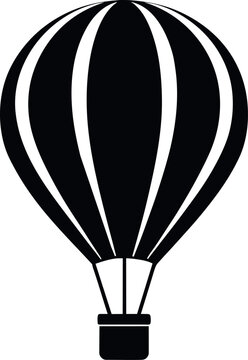 recommend clip art:          Hot air balloon silhouette vector illustration.
                    