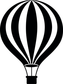 recommend clip art:          Hot air balloon silhouette vector illustration.
                    