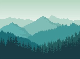 mountain landscape in the mountains