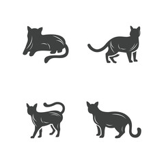 Vector cat logos collection