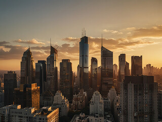 Naklejka premium skyscrapers 