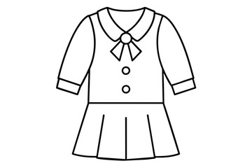 shirt line art silhouette vector illustration