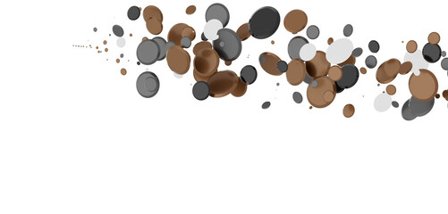  Multicolored confetti on white