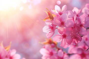 Cherry blossom tree / Sakura tree for banner / desktop wallpaper